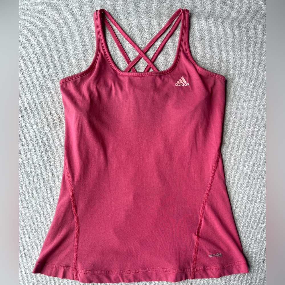 Adidas Climalite Pink Athletic Tank Top | Women’s Size Small